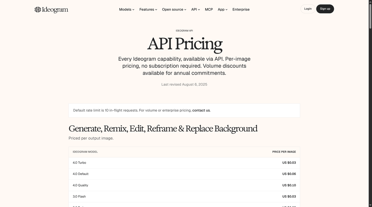 Ideogram AI pricing page showing Basic at $7/mo and Plus at $20/mo tiers
