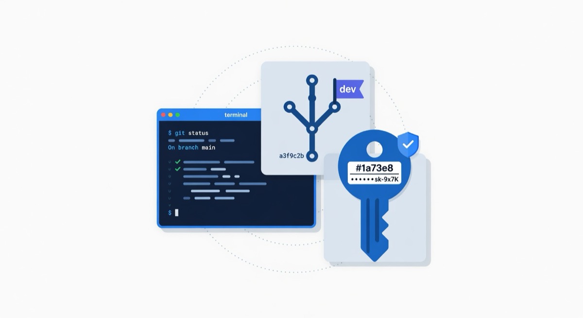 Developer desk with IDE, terminal, and twelve AI coding tools labeled for 2026